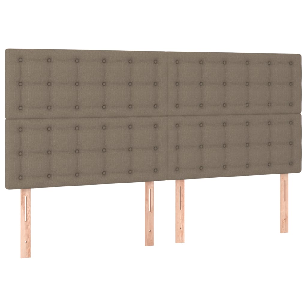 Kopfteil Hellgrau 80x5x118/128 cm Stoff