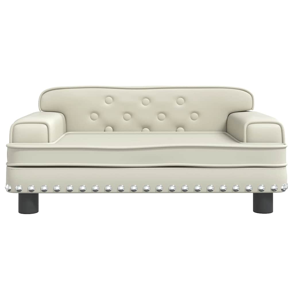 Kindersofa Schwarz 90x53x30 cm Kunstleder