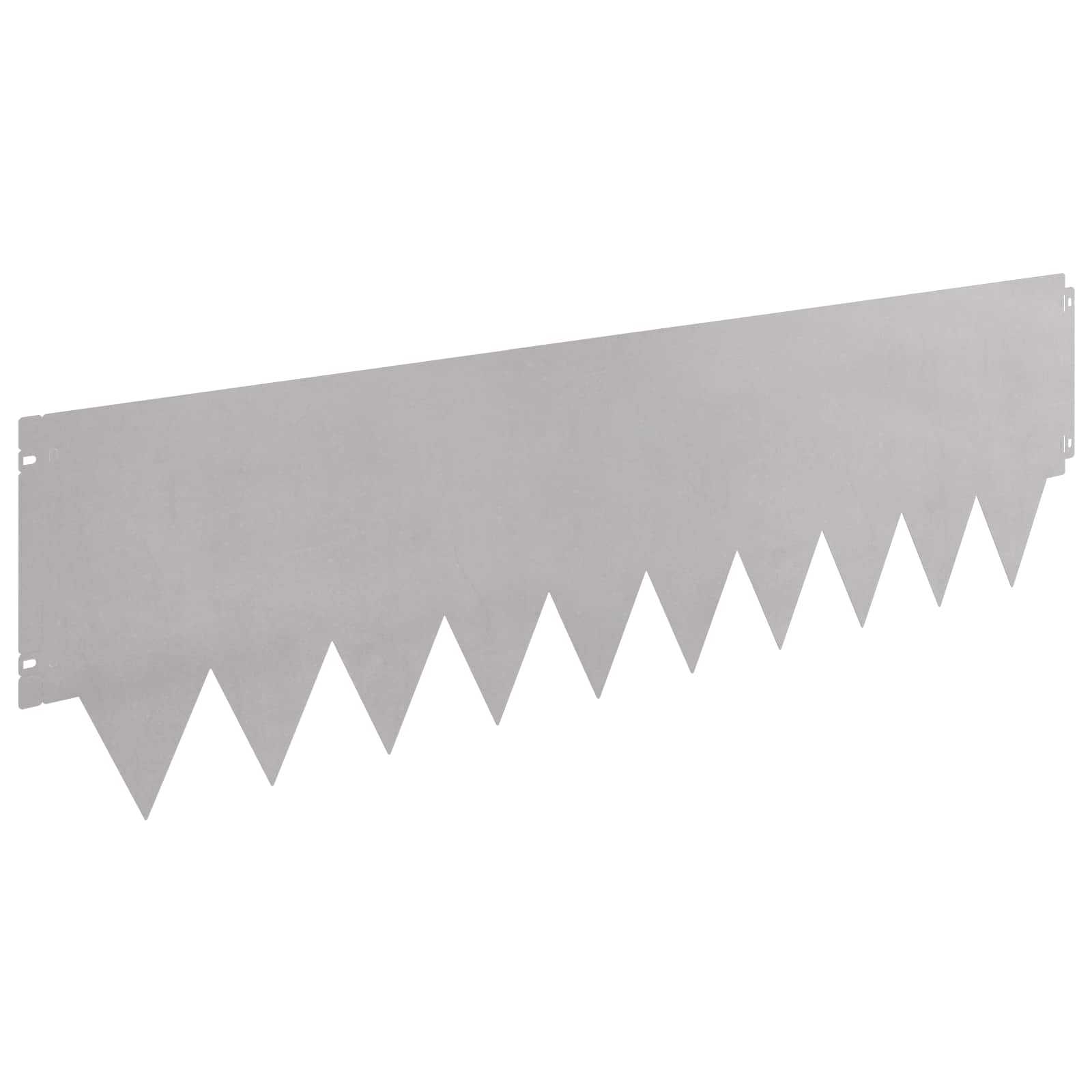 Raseneinfassung 10 pcs Länge Höhe 103 x 15 cm Stahl Schwarz