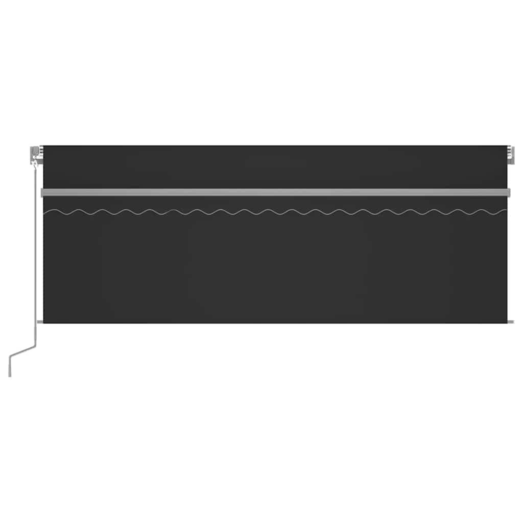 Markise Manuell Einziehbar mit Rollo 3x2,5 m Creme