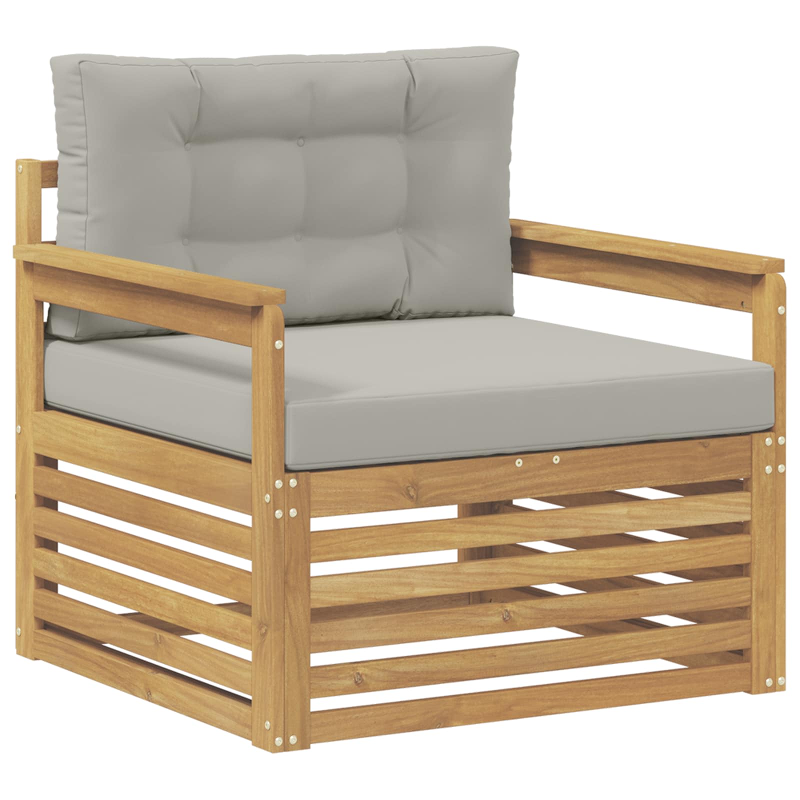 2 Stück Outdoor-Sofa Natur