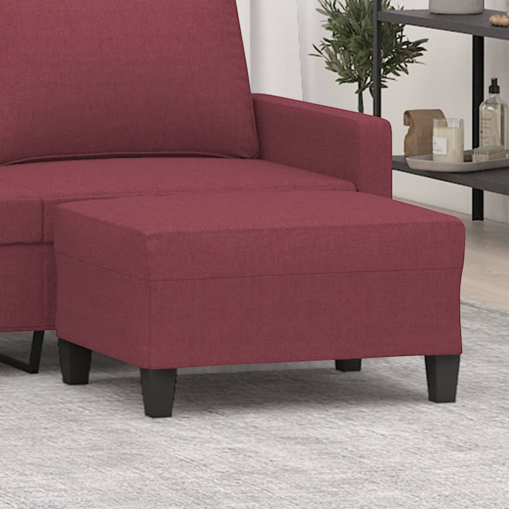 Fußhocker Hellgrau 60x50x41 cm Stoff