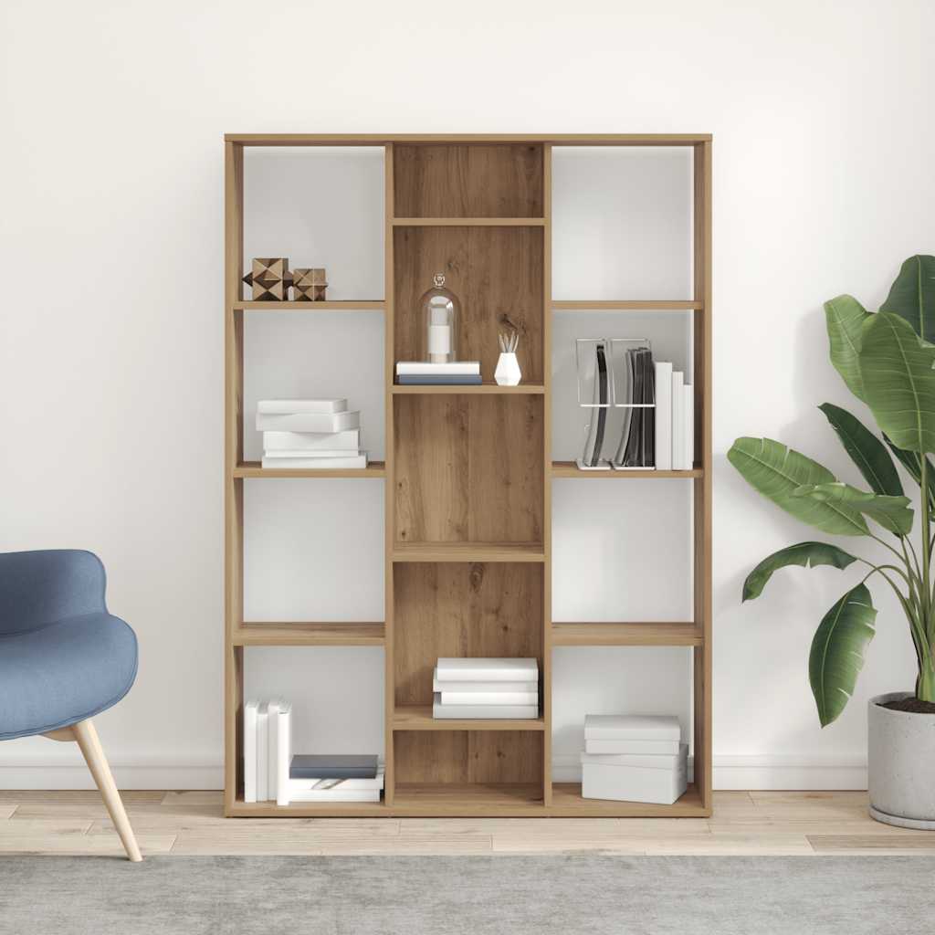 Raumteiler/Bücherregal Weiß 100x24x140 cm Holzwerkstoff
