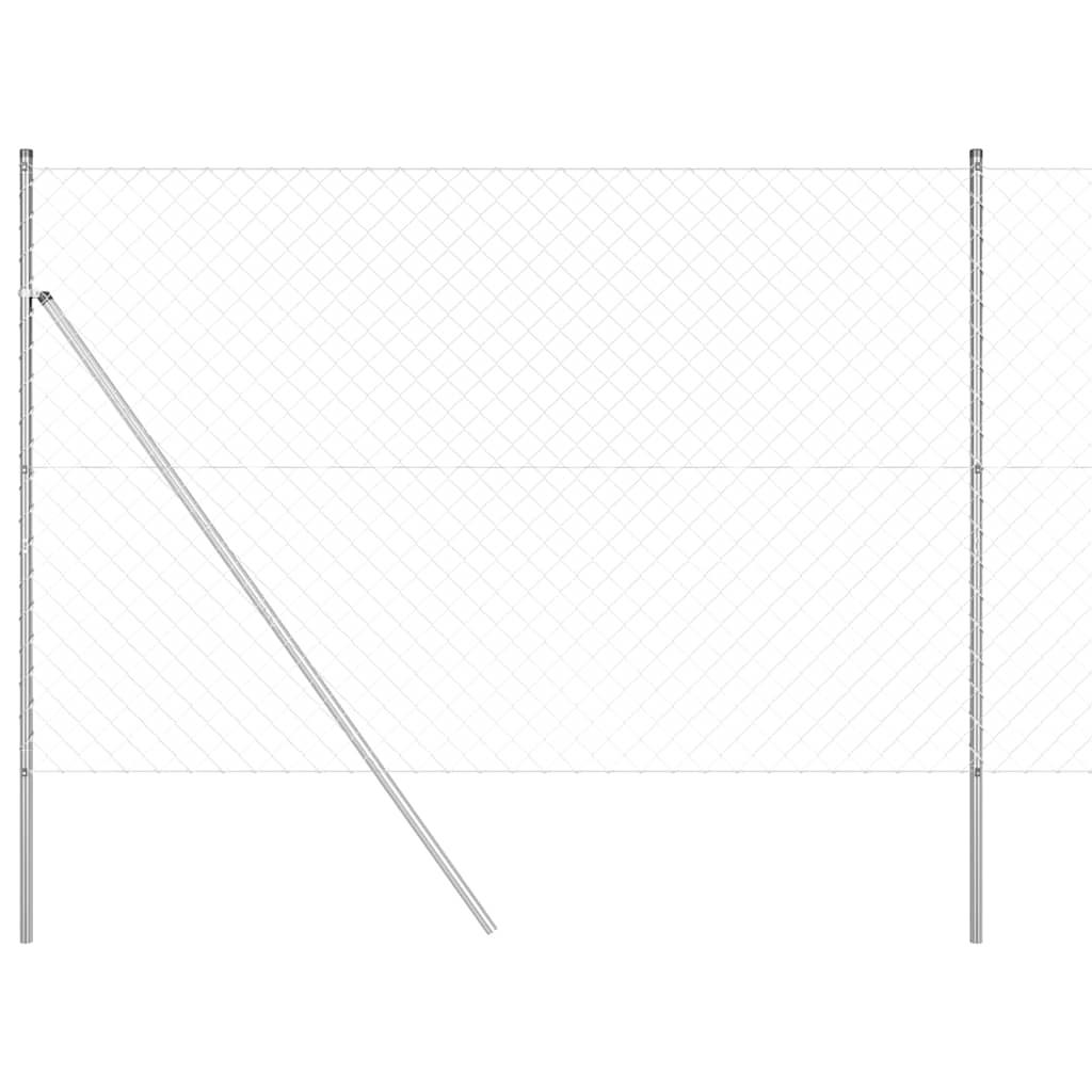 Outdoor Kettenglied-Zaun Erdfixierung 10 x 0,4 m Grün Netz