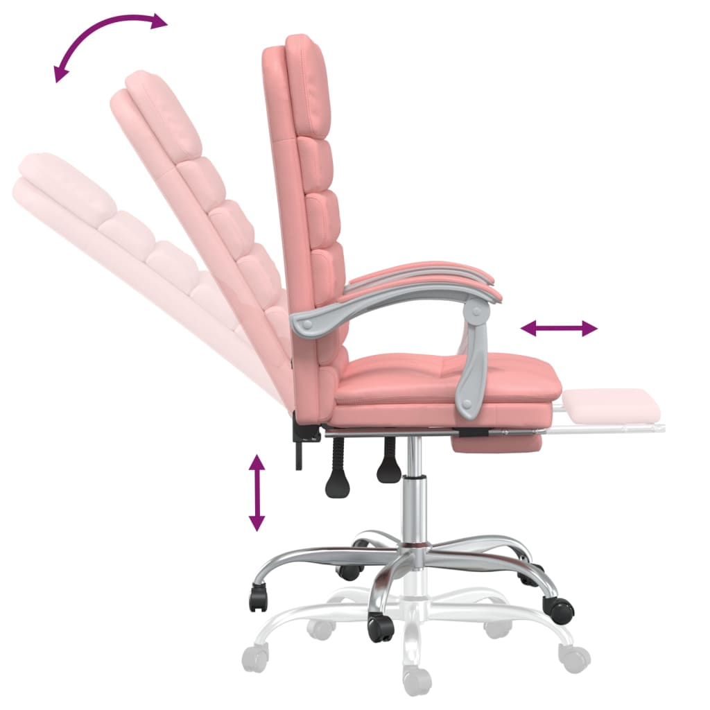 Bürostuhl mit Massagefunktion Schwarz Kunstleder