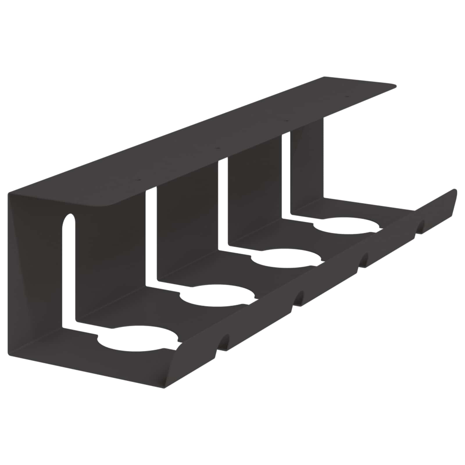 Unter dem Schreibtisch Kabelmanagement Tray 2 Stk. Anthrazit