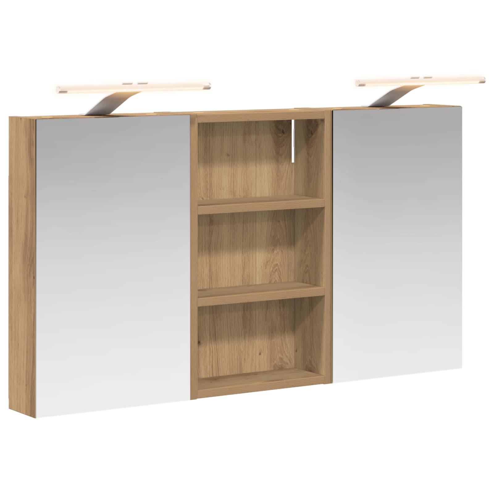 Badezimmerschrank-Set 3 pcs 80 x 10,5 x 50 cm Holzwerkstoff