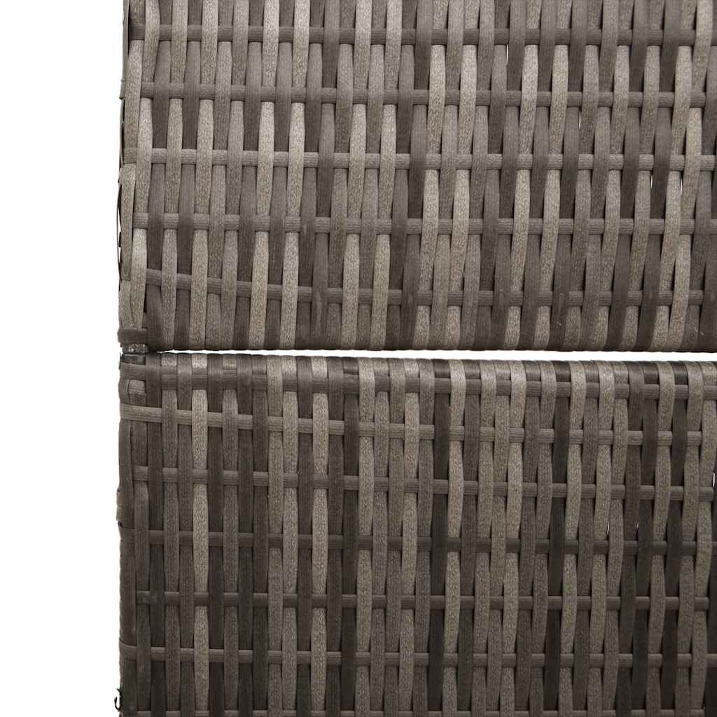 Raumteiler Schwarz 146 x 180 cm Poly-Rattan