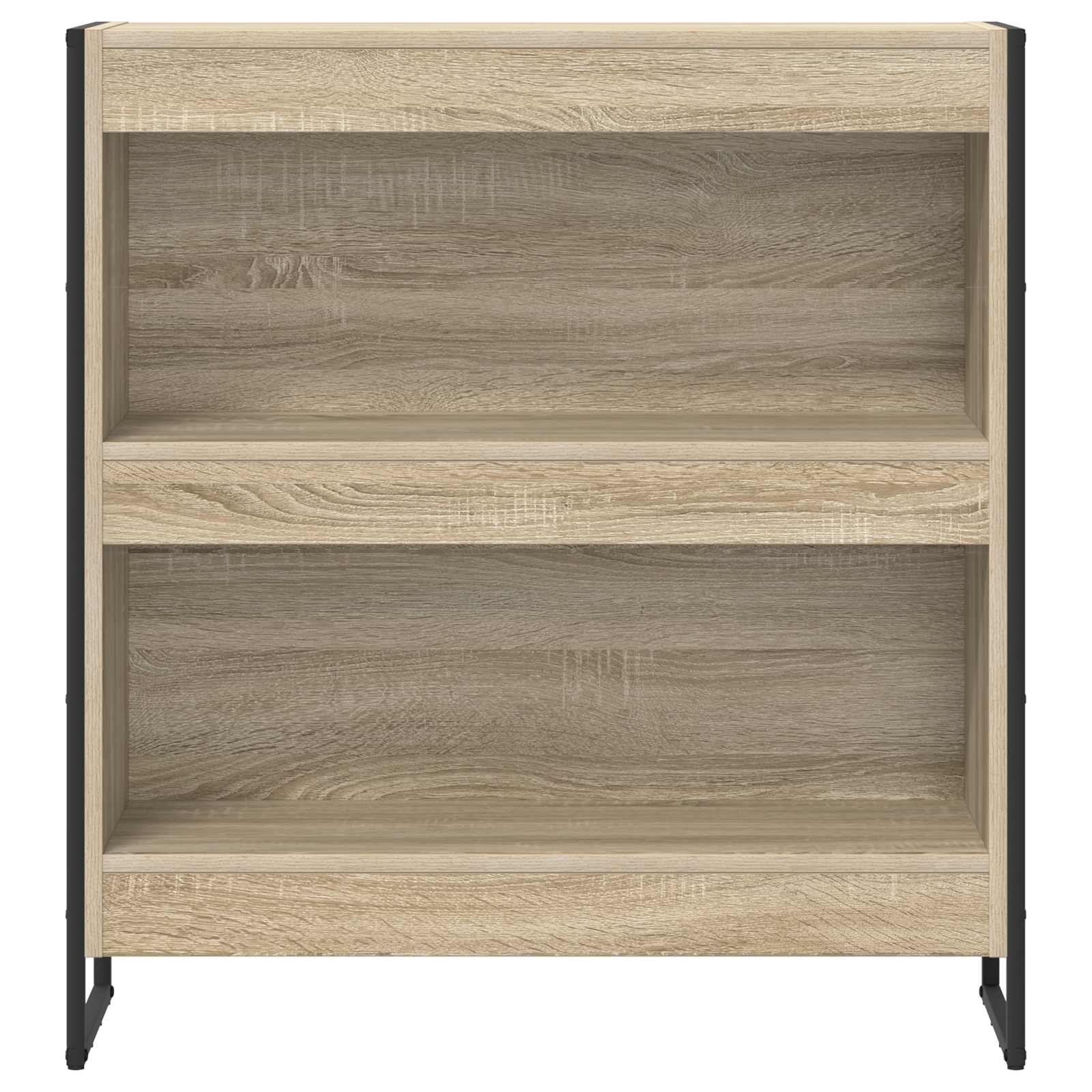 Bücherregal 2 pcs Schwarz Eichen-Optik 60 x 30 x 189,5 cm
