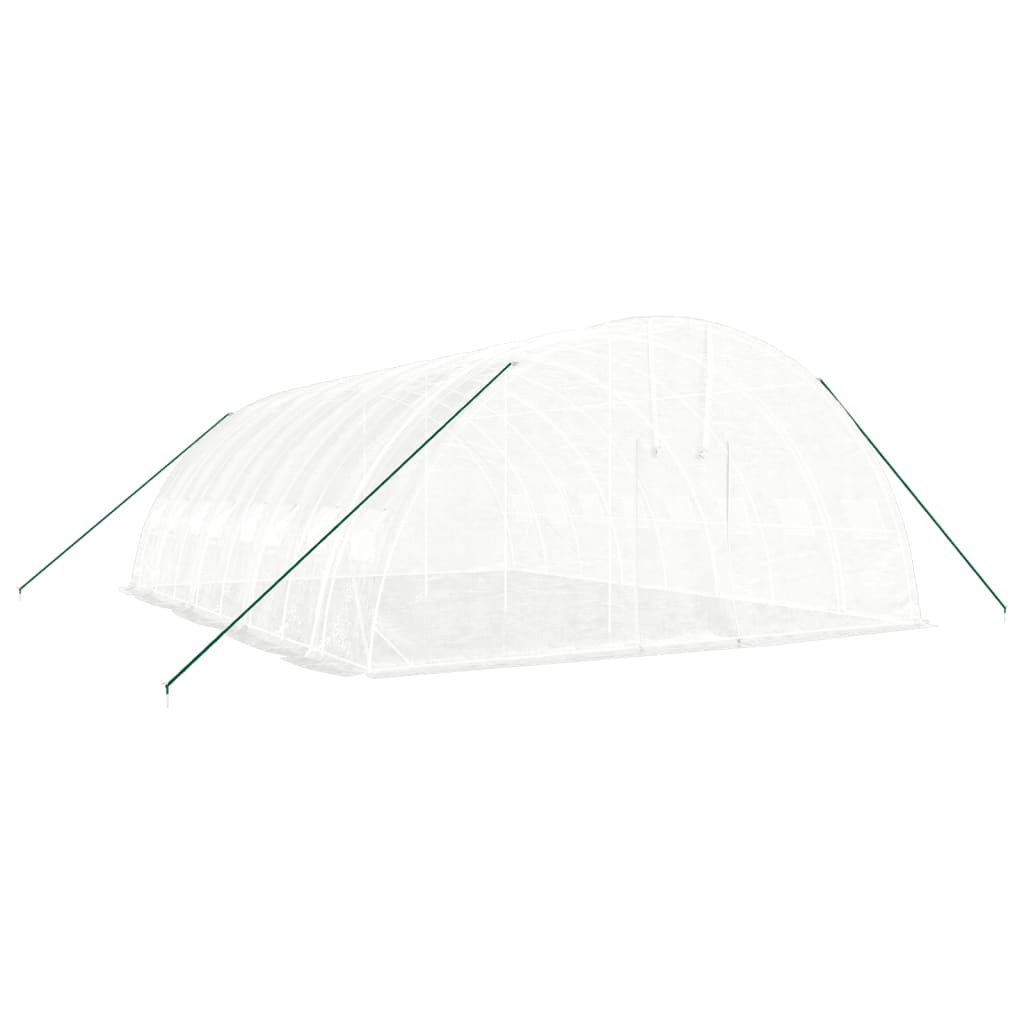 Gewächshaus mit Stahlrahmen Grün 24 m² 6x4x2,85 m
