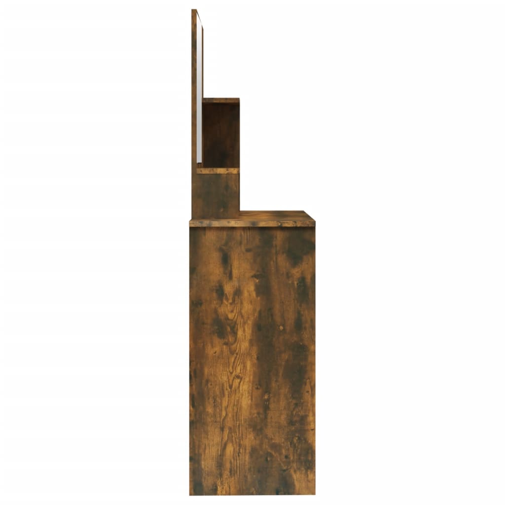 Schminktisch mit Spiegel Weiß 86,5x35x136 cm