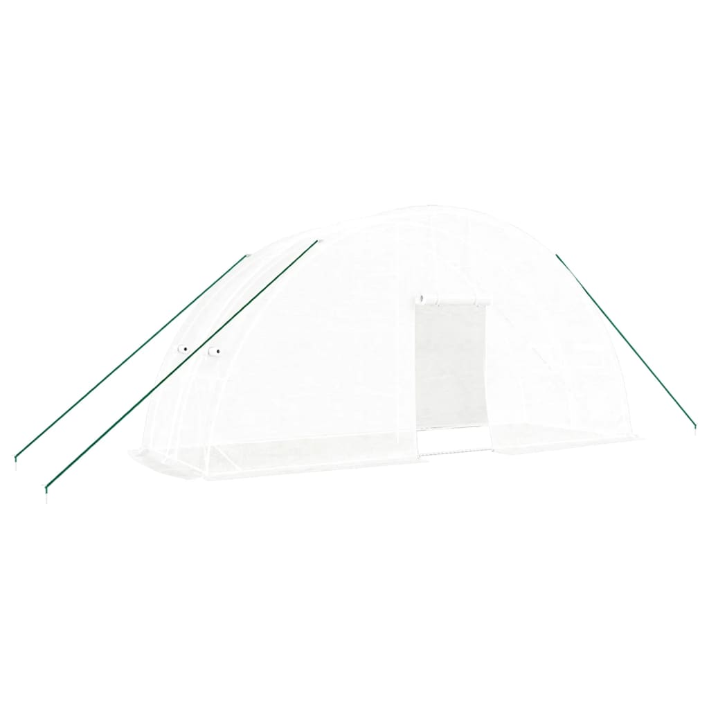 Gewächshaus mit Stahlrahmen Grün 24 m² 6x4x2,85 m