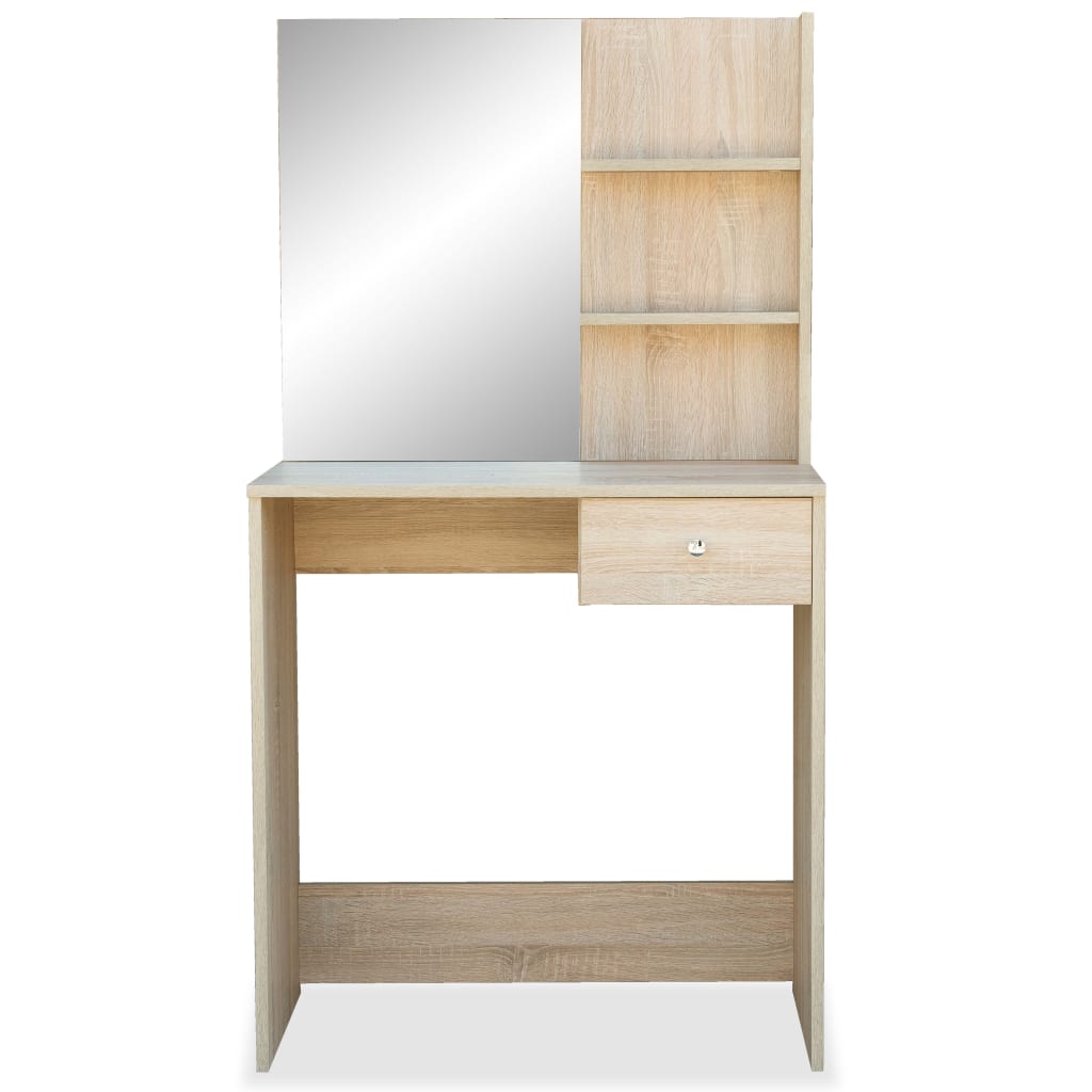 Schminktisch Holzwerkstoff 75x40x141 cm Weiß