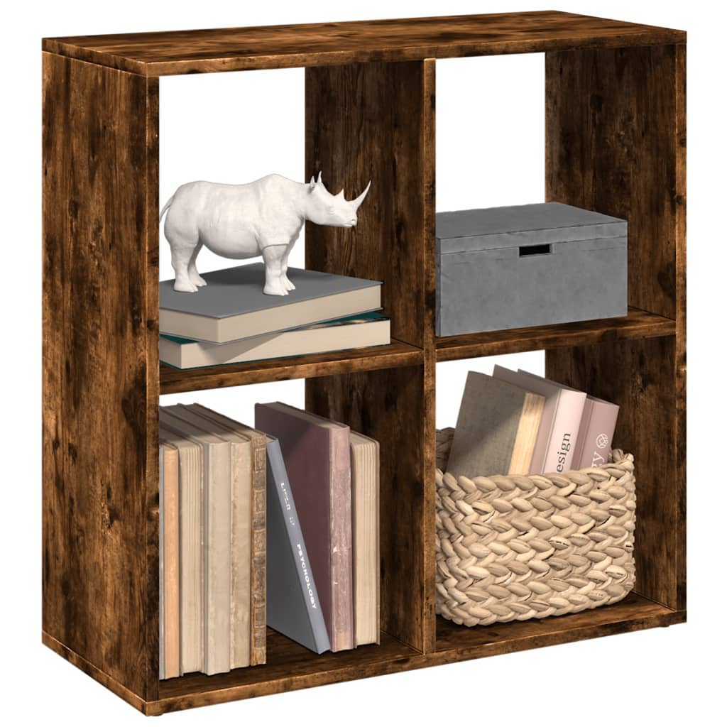 Bücherregal Weiß 137,5x29x137,5 cm Holzwerkstoff