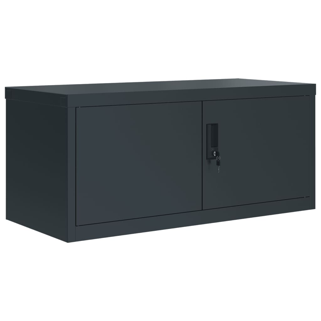 Aktenschrank Weiß 90x40x110 cm Stahl