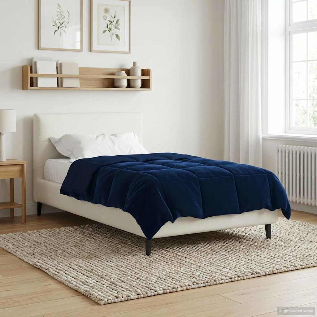 Ganzjahresbettdecke Anthrazit 135 x 200 cm Mikrofaser
