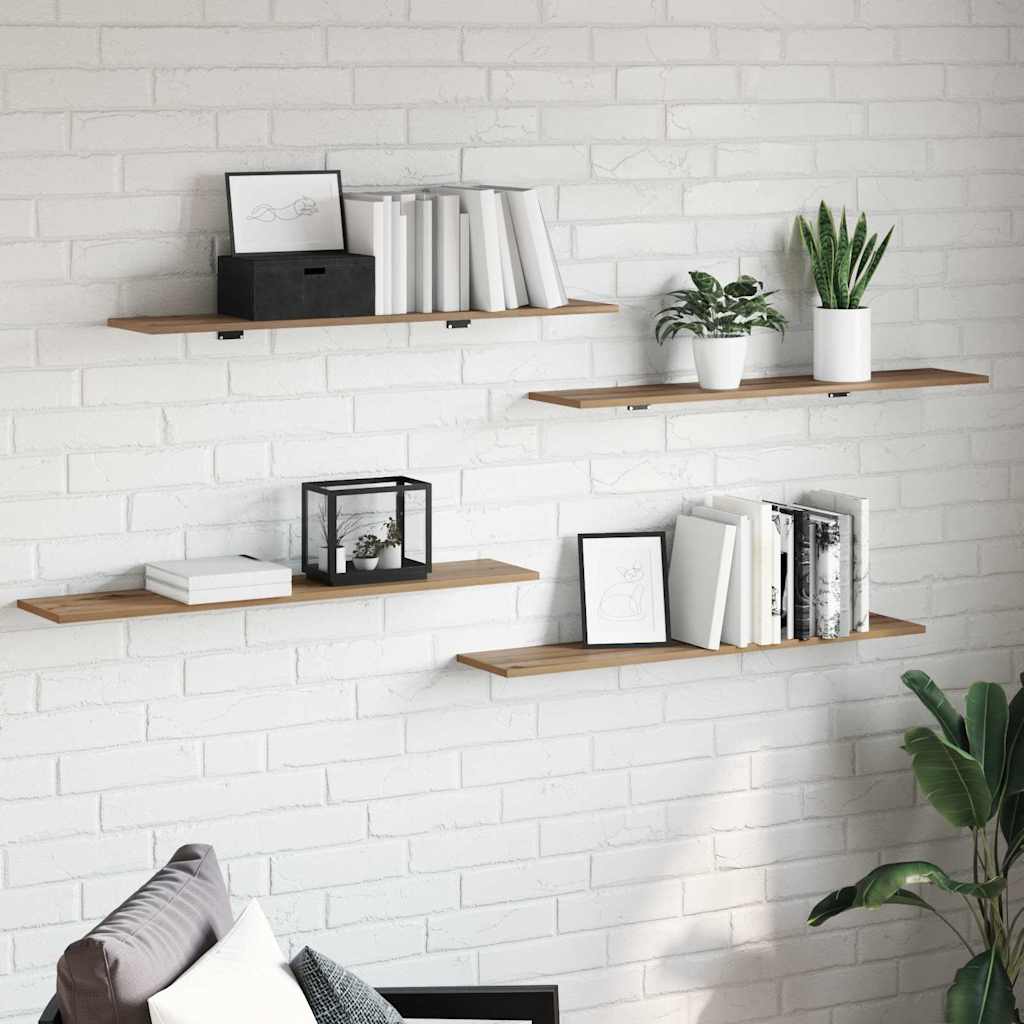 Bücherregal-Bretter 4 Stk. Weiß 40x10x1,5 cm Holzwerkstoff