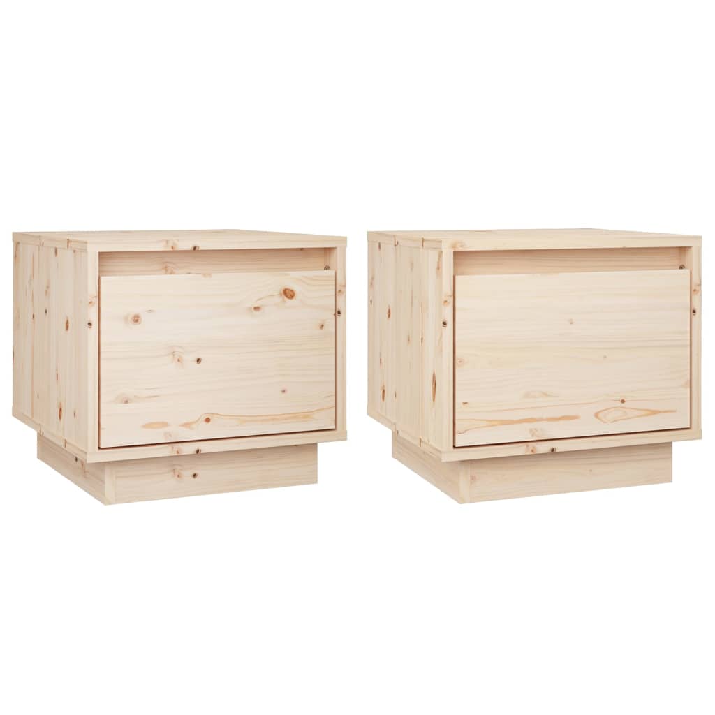 Nachttisch 35x34x32 cm Massivholz Kiefer