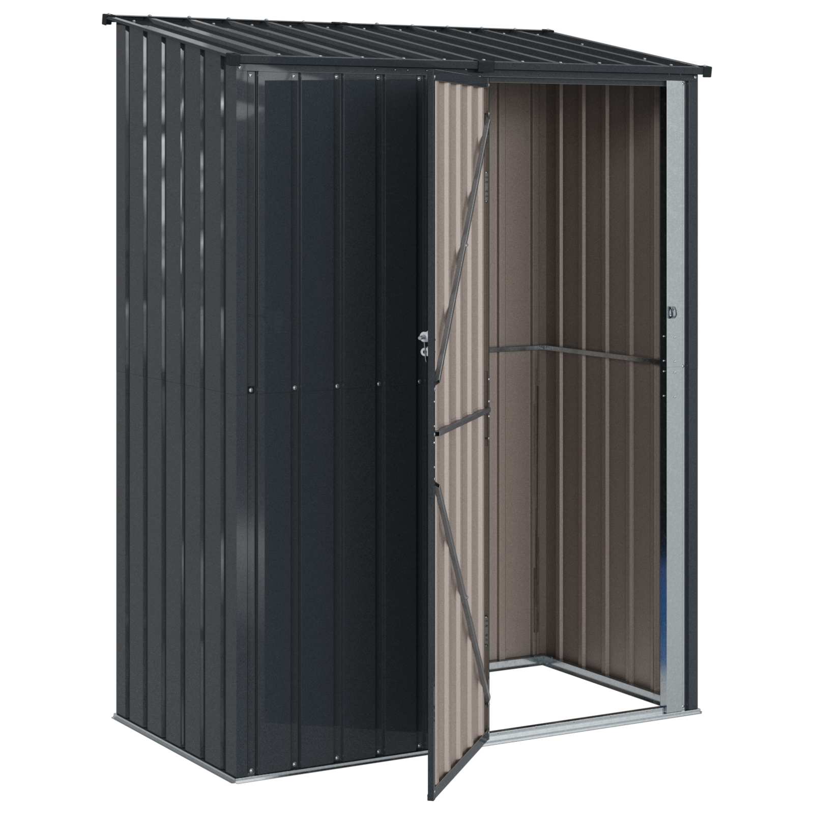 Gartenhütten Anthrazit 103 x 74 x 200 cm Metall