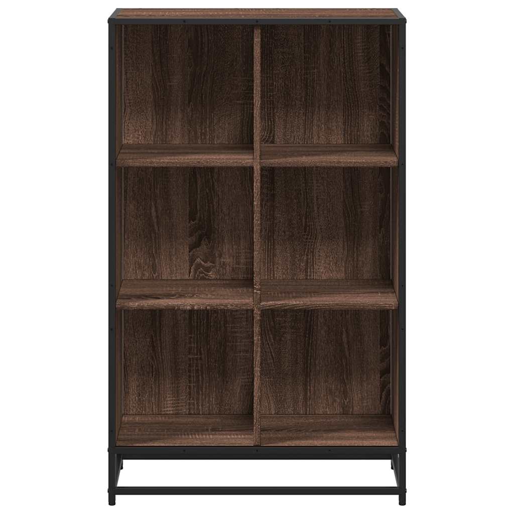 Bücherregal Schwarz 97,5x33x107,5 cm Holzwerkstoff und Metall