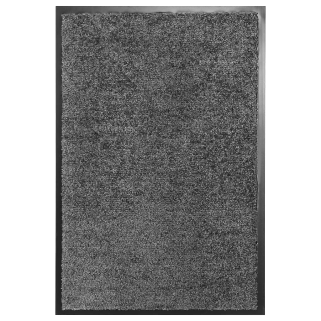 Fußmatte Waschbar Anthrazit 120x180 cm