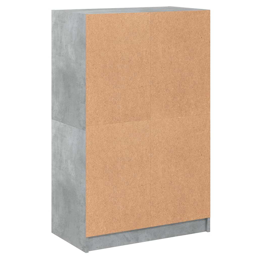 Bücherregal mit Türen Weiß 136x37x109 cm Holzwerkstoff