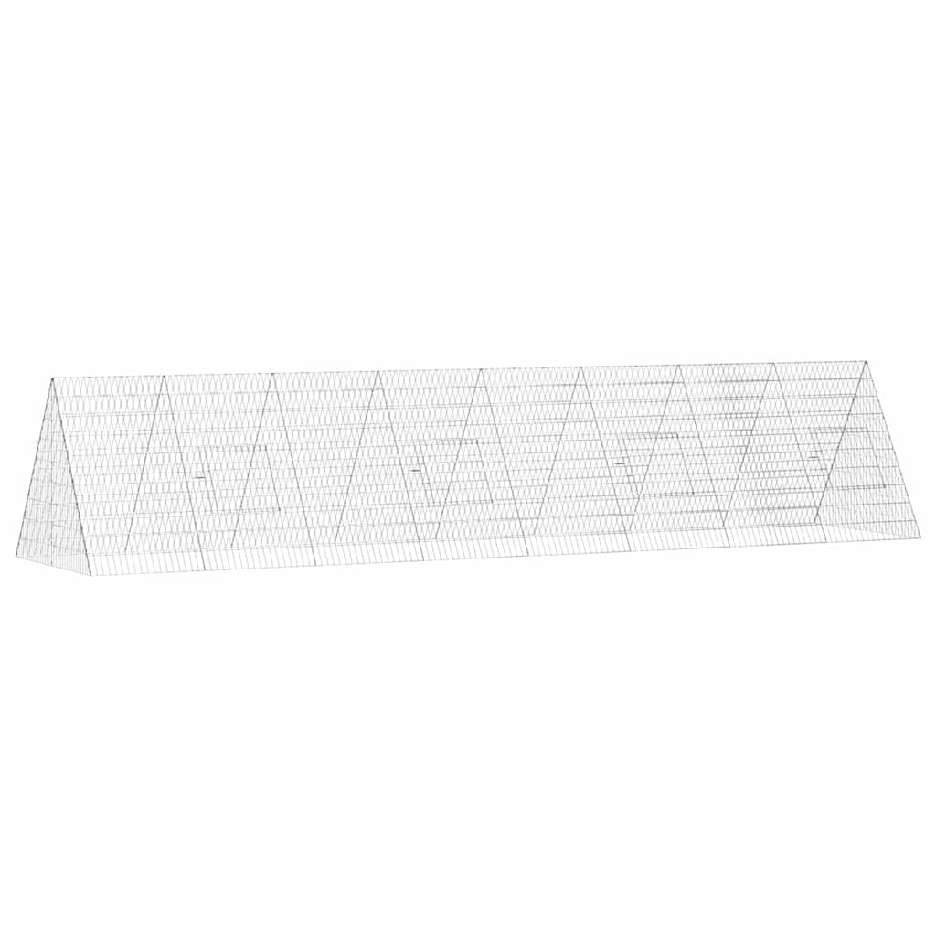 Hühnerkäfig Silber 110 x 55 x 55 cm Verzinkter Stahl