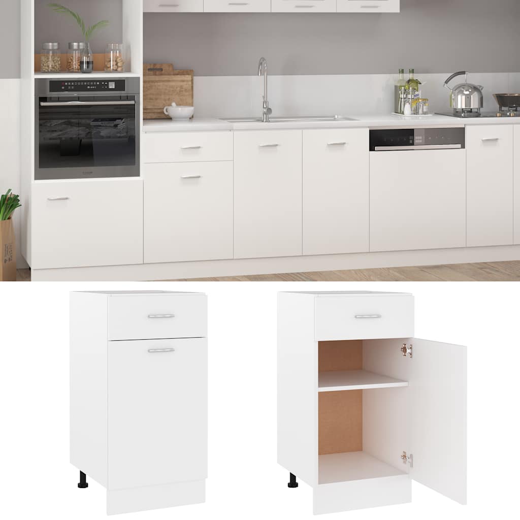Unterschrank Lyon Weiß 60x46x81,5 cm Holzwerkstoff