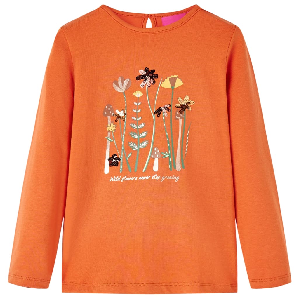 Kinder-Langarmshirt Altrosa 92