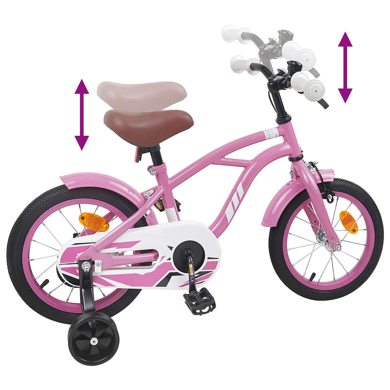 Kinderfahrrad 12 Zoll für 2-4 Jahre alt Hellgrün