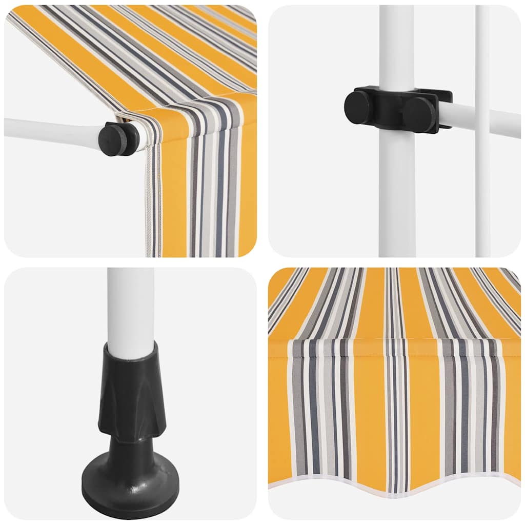 Einziehbare Markise Handbetrieben 150 cm Anthrazit