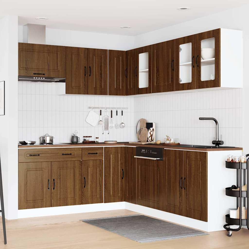 11-tlg. Küchenschrank-Set Kalmar Weiß Holzwerkstoff