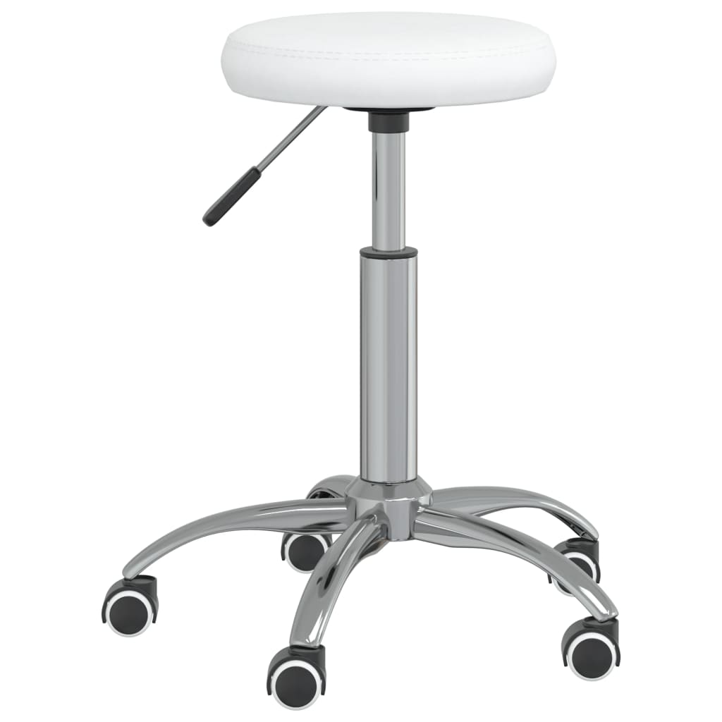 Massagehocker Kunstleder Schwarz