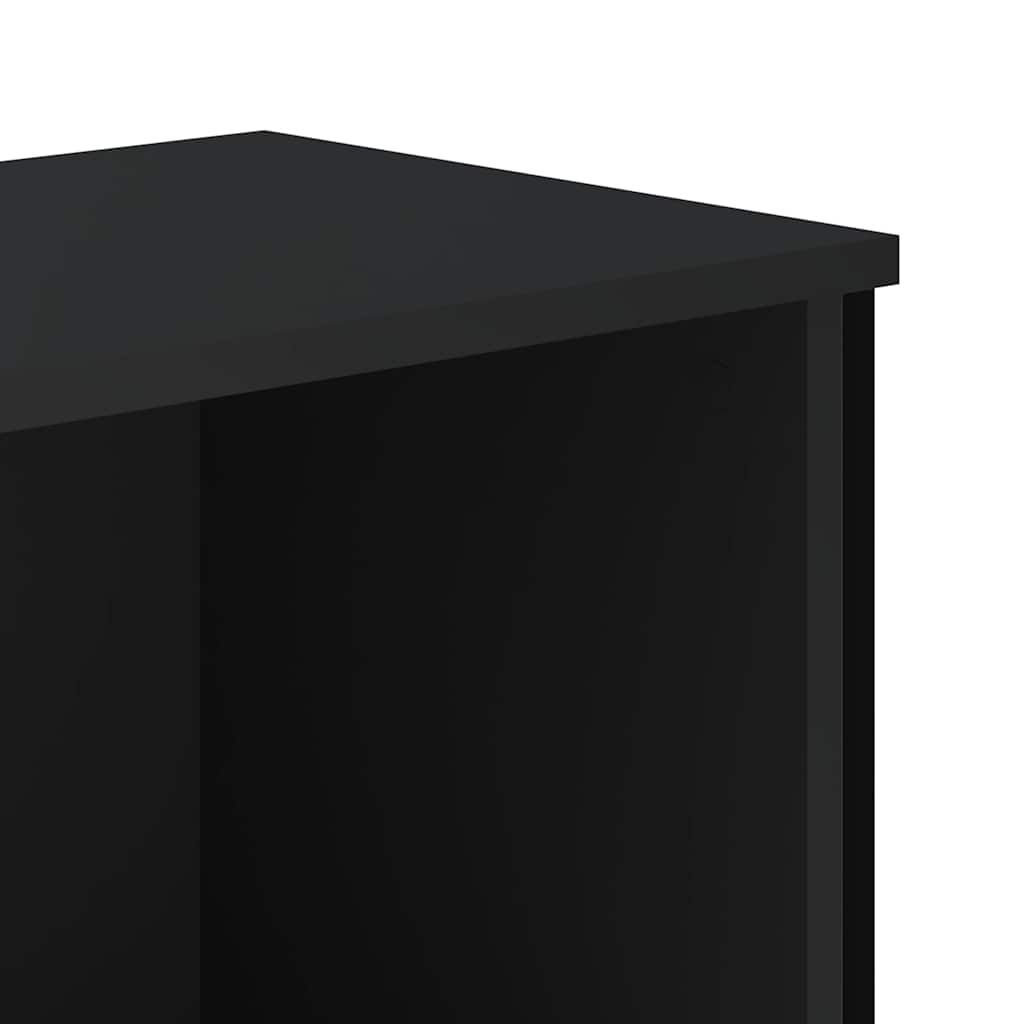 Bücherregal Schwarz 80x31x169 cm Holzwerkstoff