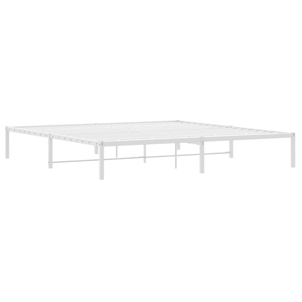 Bettgestell Metall Schwarz 75x190 cm