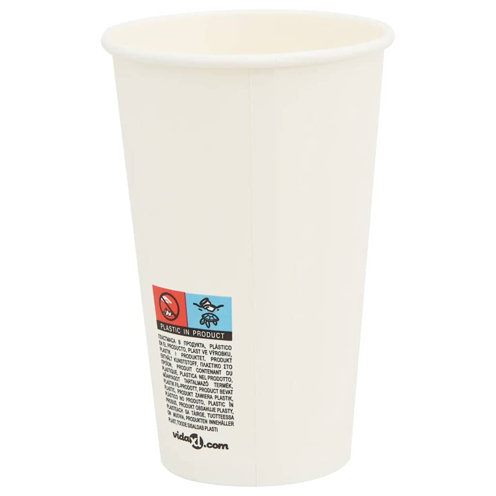 Pappbecher mit Deckeln 1000 Stk. 12oz 300ml