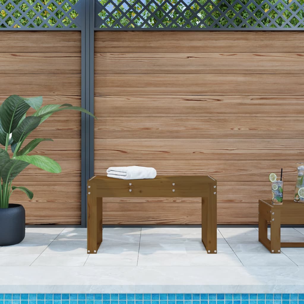 Gartenbank 80x38x45 cm Massivholz Kiefer