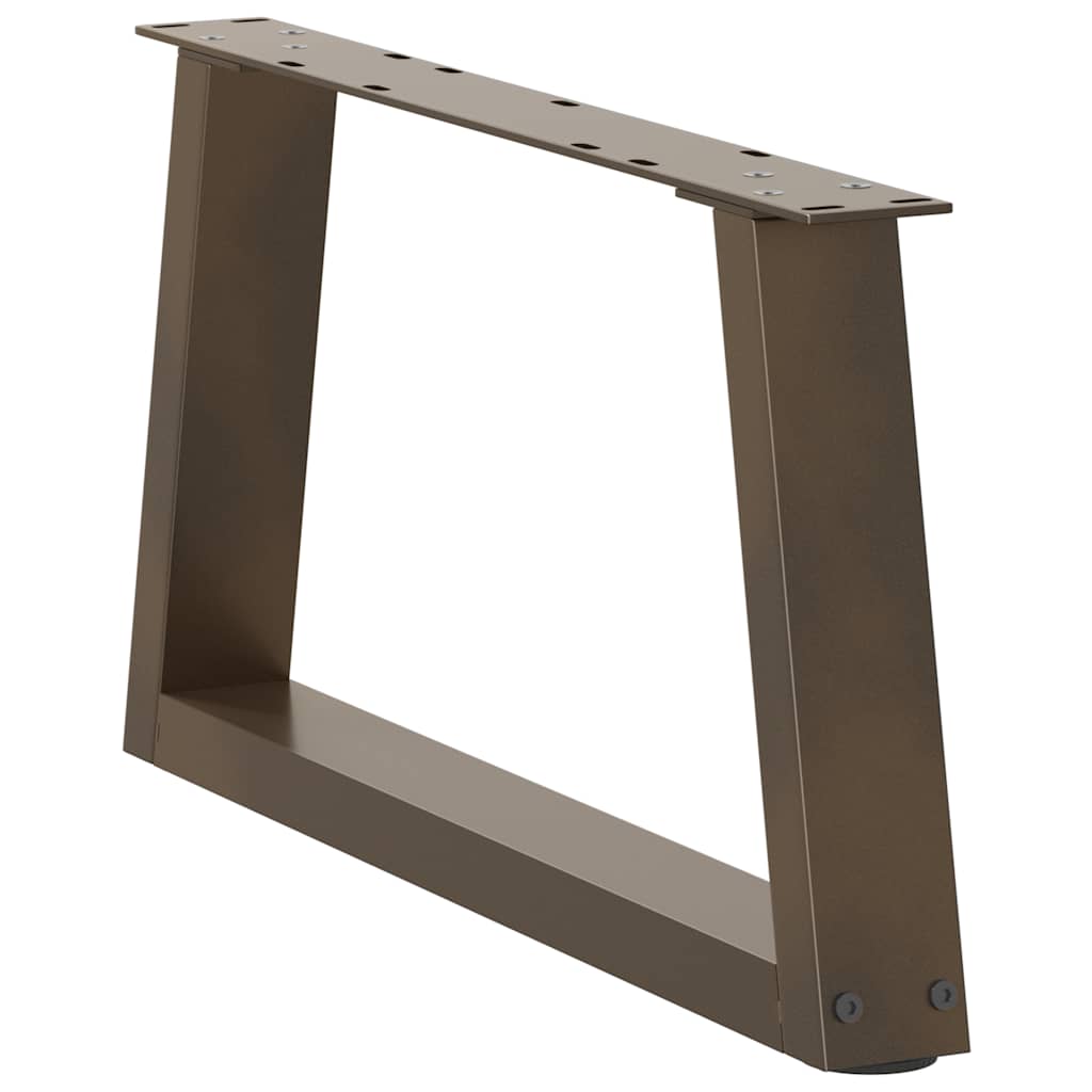 Couchtischbeine V-Form 2 Stück Schwarz 30x(30-31,3) cm Stahl