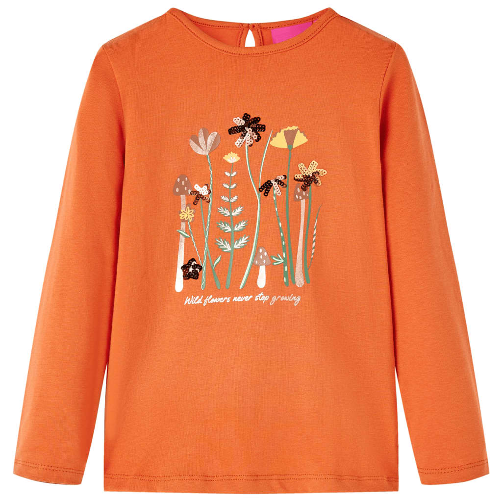 Kinder-Langarmshirt Altrosa 92