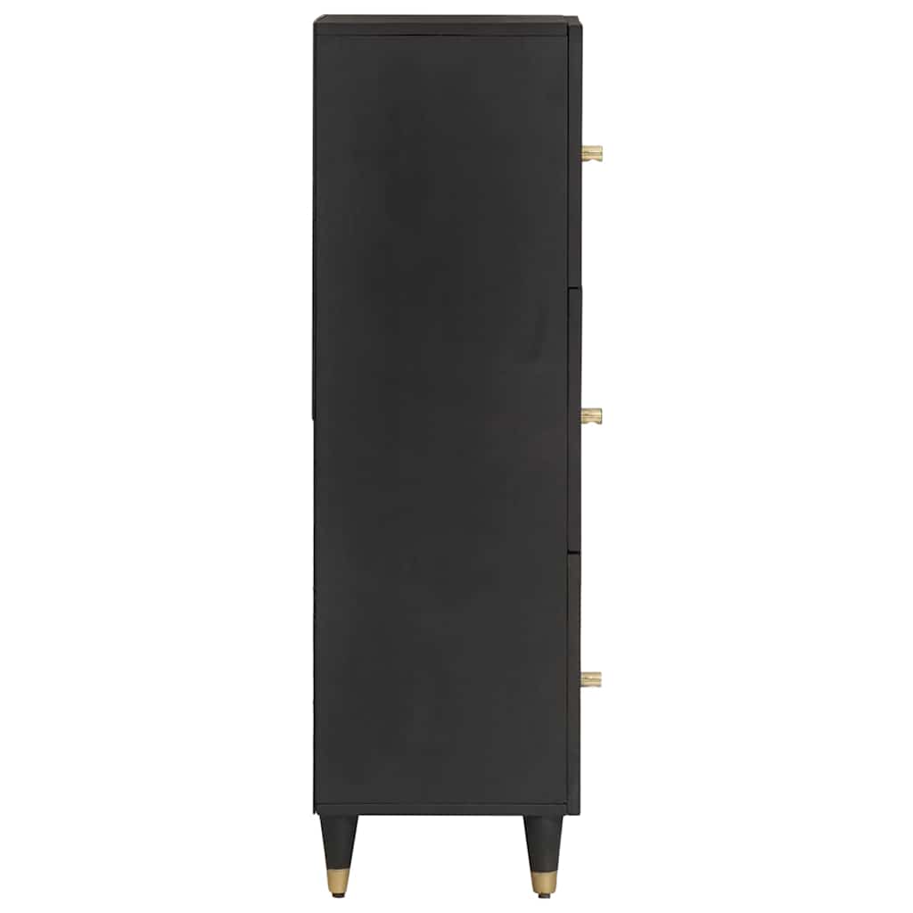 Highboard mit Regal Braun 40 x 33 x 110 cm Massivholz Mango