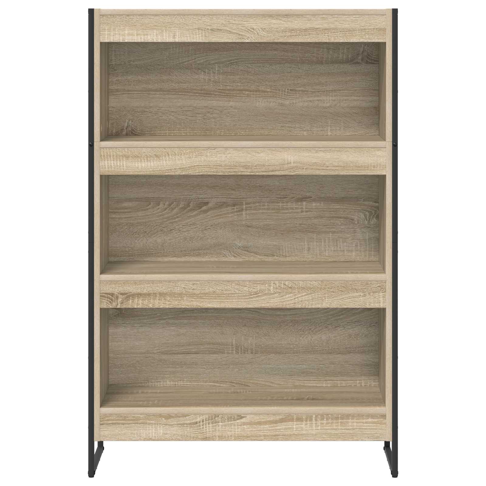 Bücherregal 2 pcs Schwarz Eichen-Optik 60 x 30 x 189,5 cm