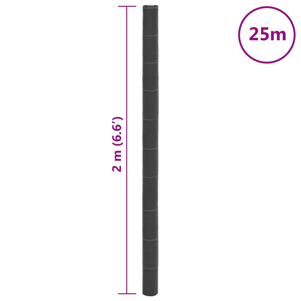 Unkrautvlies Schwarz 4x10 m PP