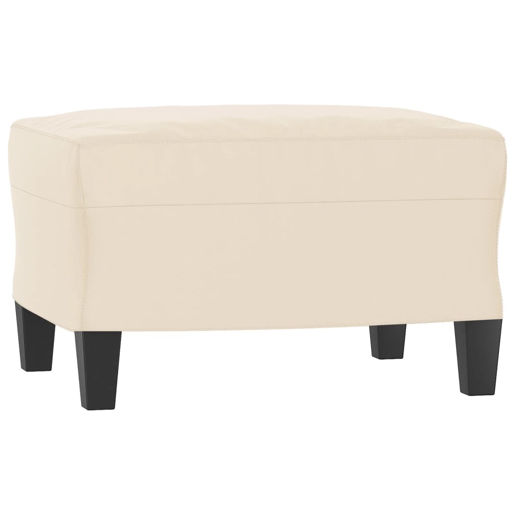 Fußhocker Taupe 60x50x41 cm Mikrofasergewebe