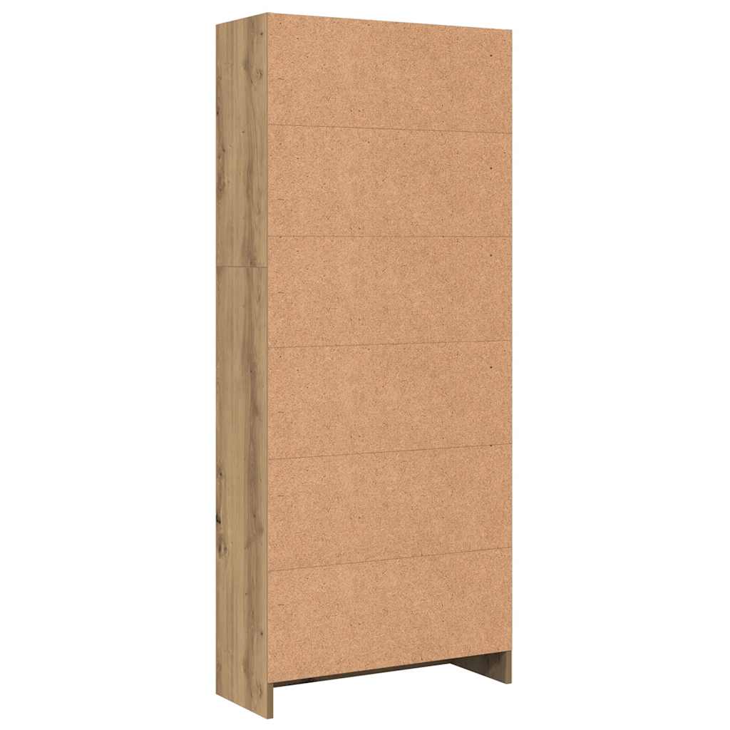 Bücherregal Weiß 40x24x75 cm Holzwerkstoff