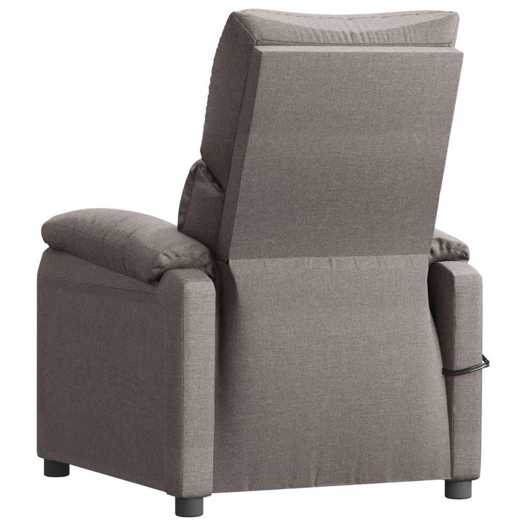Massagesessel Elektrisch Schwarz Stoff