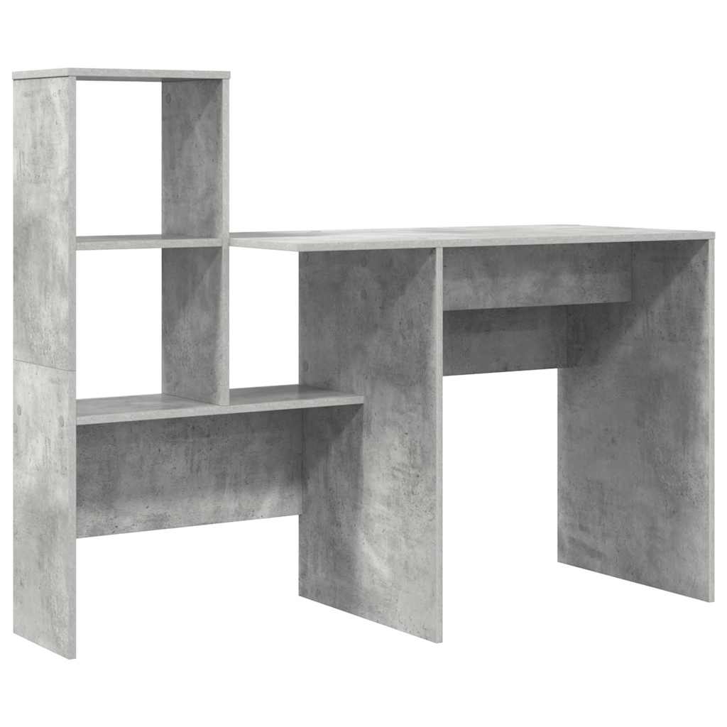 Schreibtisch mit Regal Weiß 131,5 x 50 x 106,5 cm Holzwerkstoff