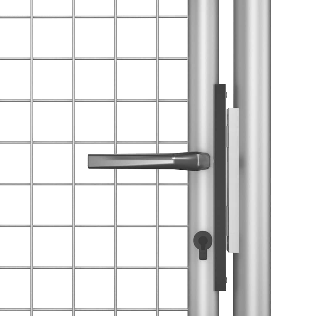 Gartentor verzinkter Stahl 100 x 75 cm Silber