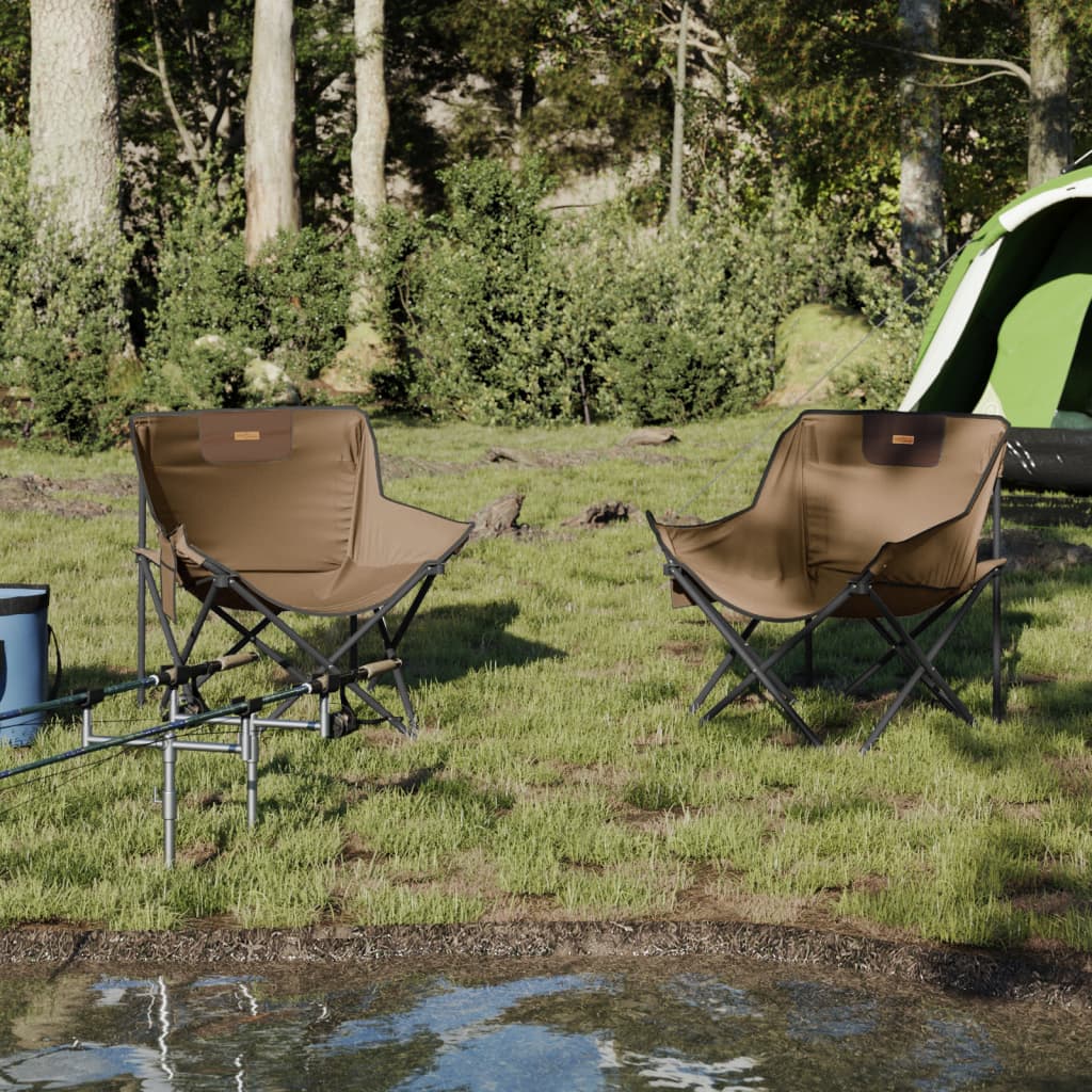 Campingstühle 2 Stk. mit Tasche Klappbar Schwarz