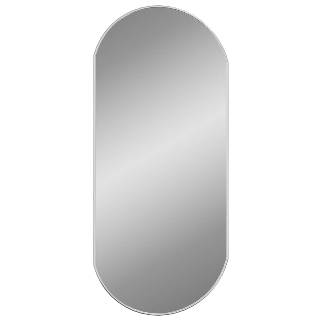 Wandspiegel Silbern 50x20 cm Oval