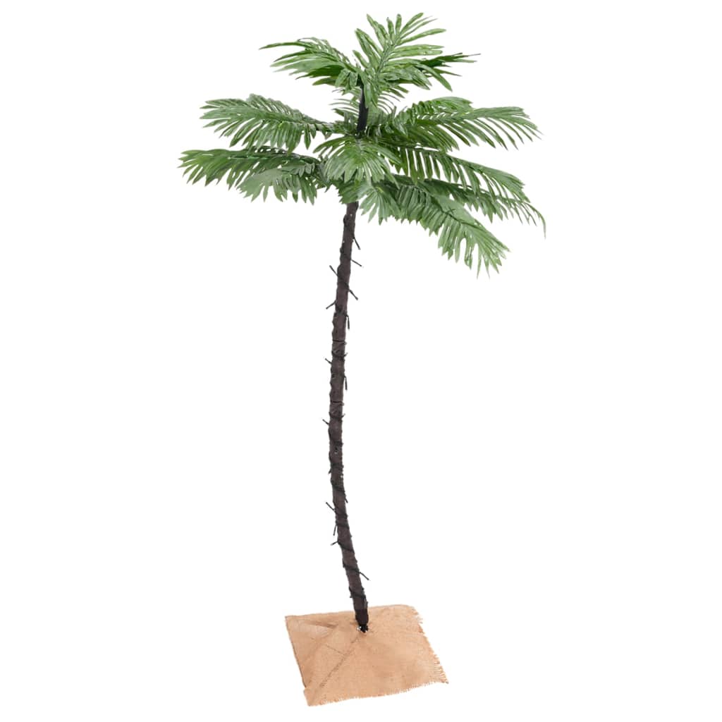 Künstliche Palme LED Warmweiß 72 LEDs 120 cm